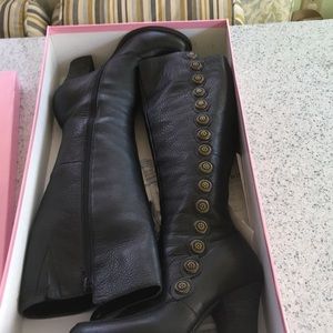 Tall leather boots